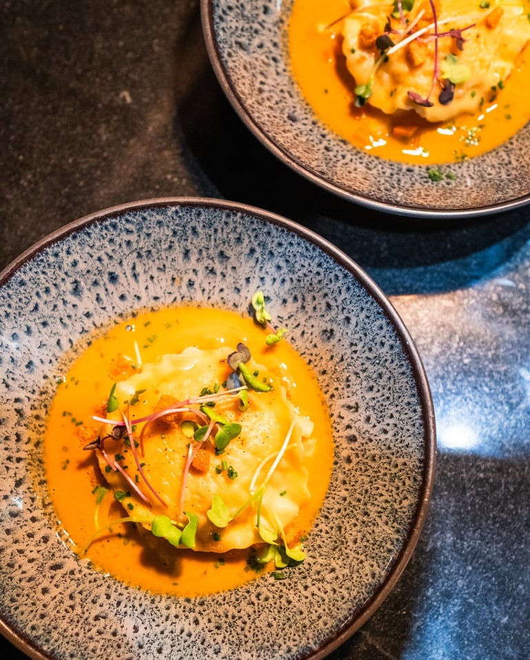 Plat bistronomique du restaurant aux Sables d'Olonne